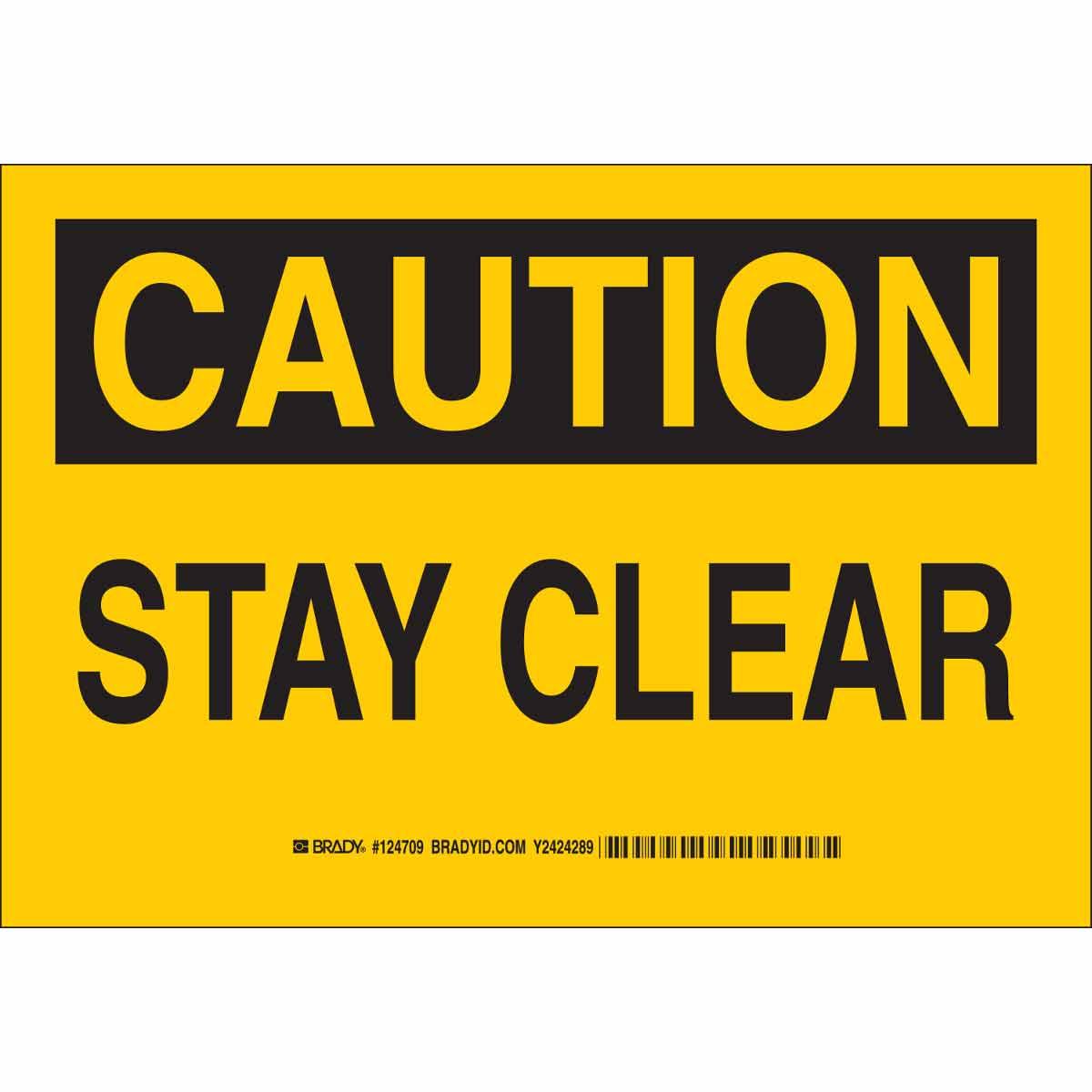 Brady® 124712 Accident Prevention Signs