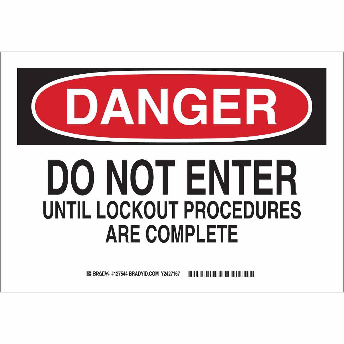 Brady® 127546 Accident Prevention Signs