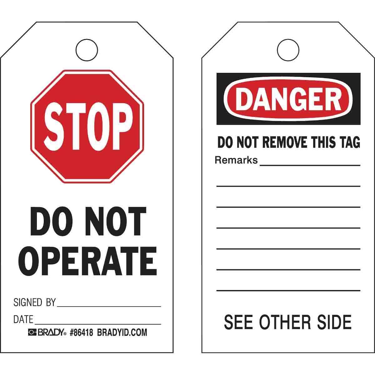 Brady® 86702 Safety & Facility Tags