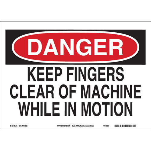 Brady® 115967 Accident Prevention Signs
