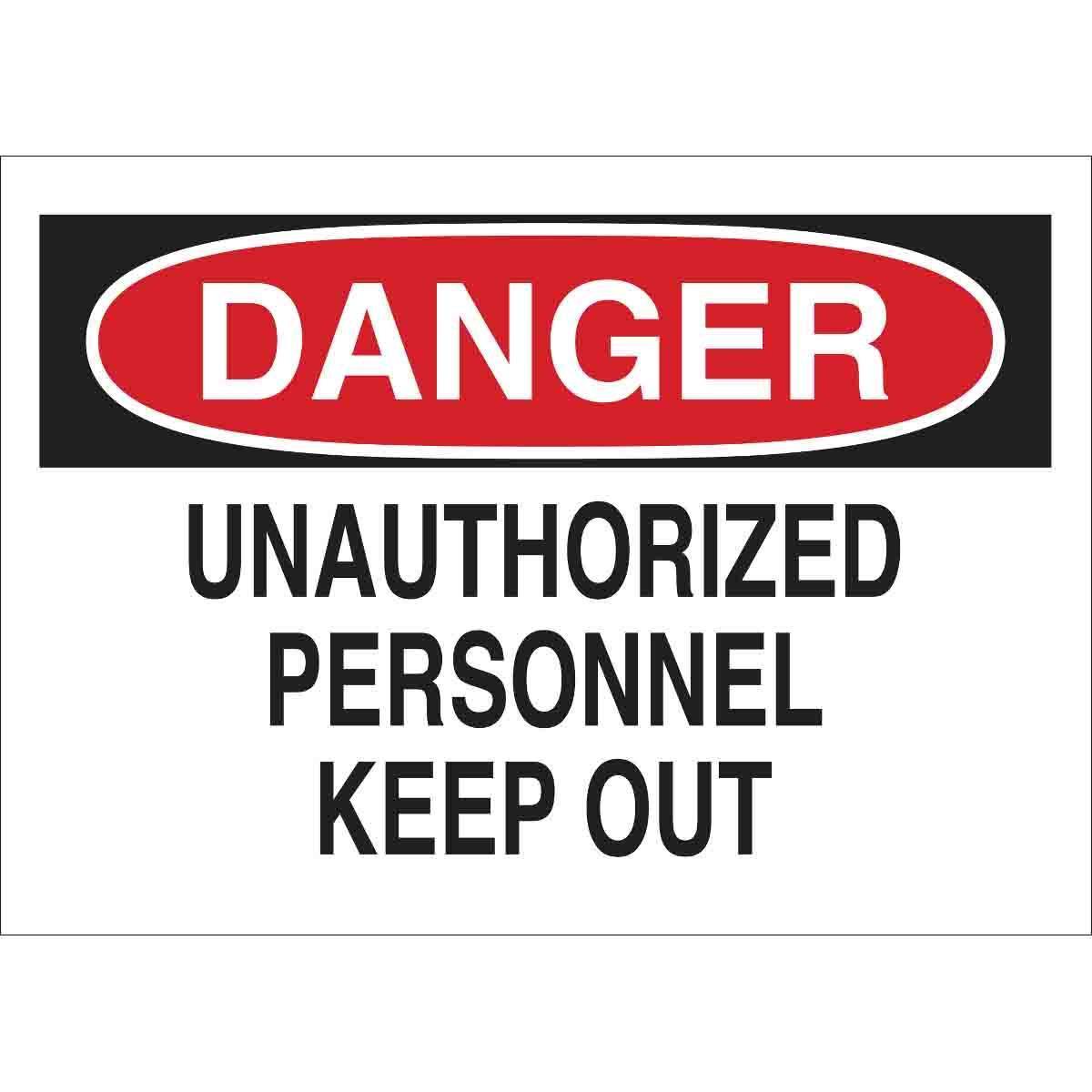 Brady® 95375 Access & Security Signs
