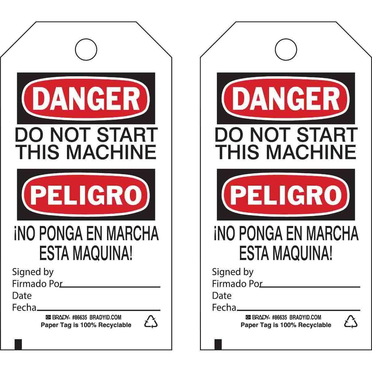 Brady® 86635 Safety & Facility Tags