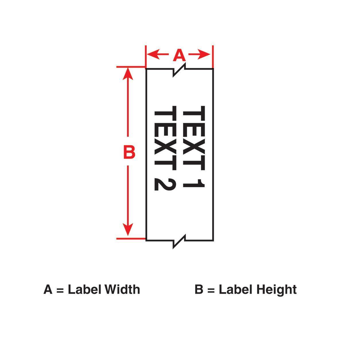 Brady® 3PS-187-2-BK-S-4 Wire Marker Sleeves