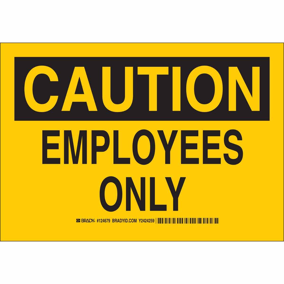 Brady® 124679 Access & Security Signs
