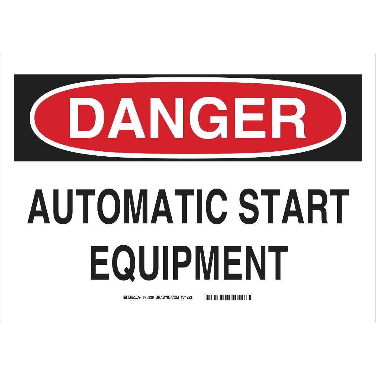 Brady® 73009 Accident Prevention Signs
