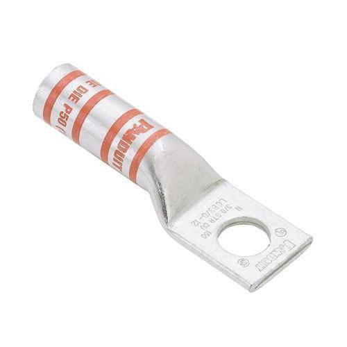 Panduit® Pan-Lug™ LCB4-38-L 1-Hole Compression Connector Lug, 4 to 3 AWG, 2 AWG Solid/Stranded Copper Conductor, Die Code: P29, 42.95 in Stud, Tin Plated Copper