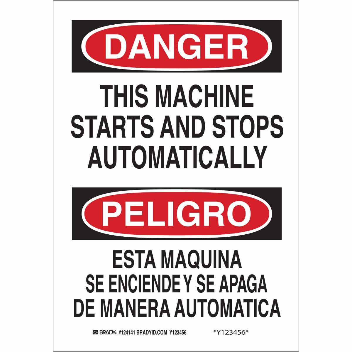 Brady® 124144 Accident Prevention Signs