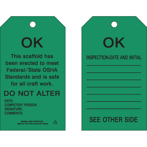 Brady® 86737 Safety & Facility Tags