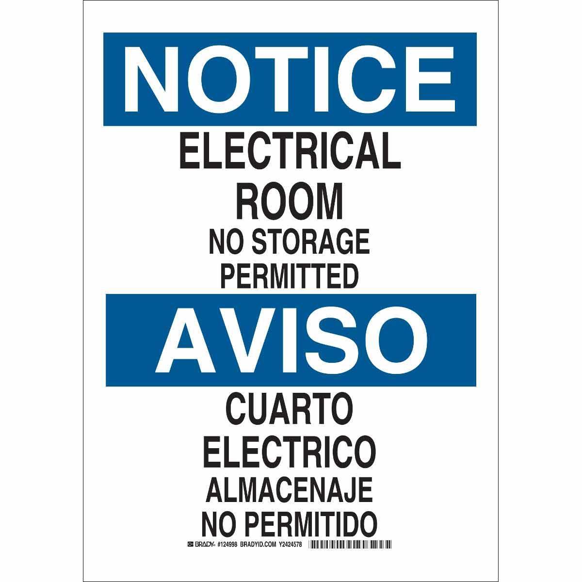 Brady® 124995 Accident Prevention Signs