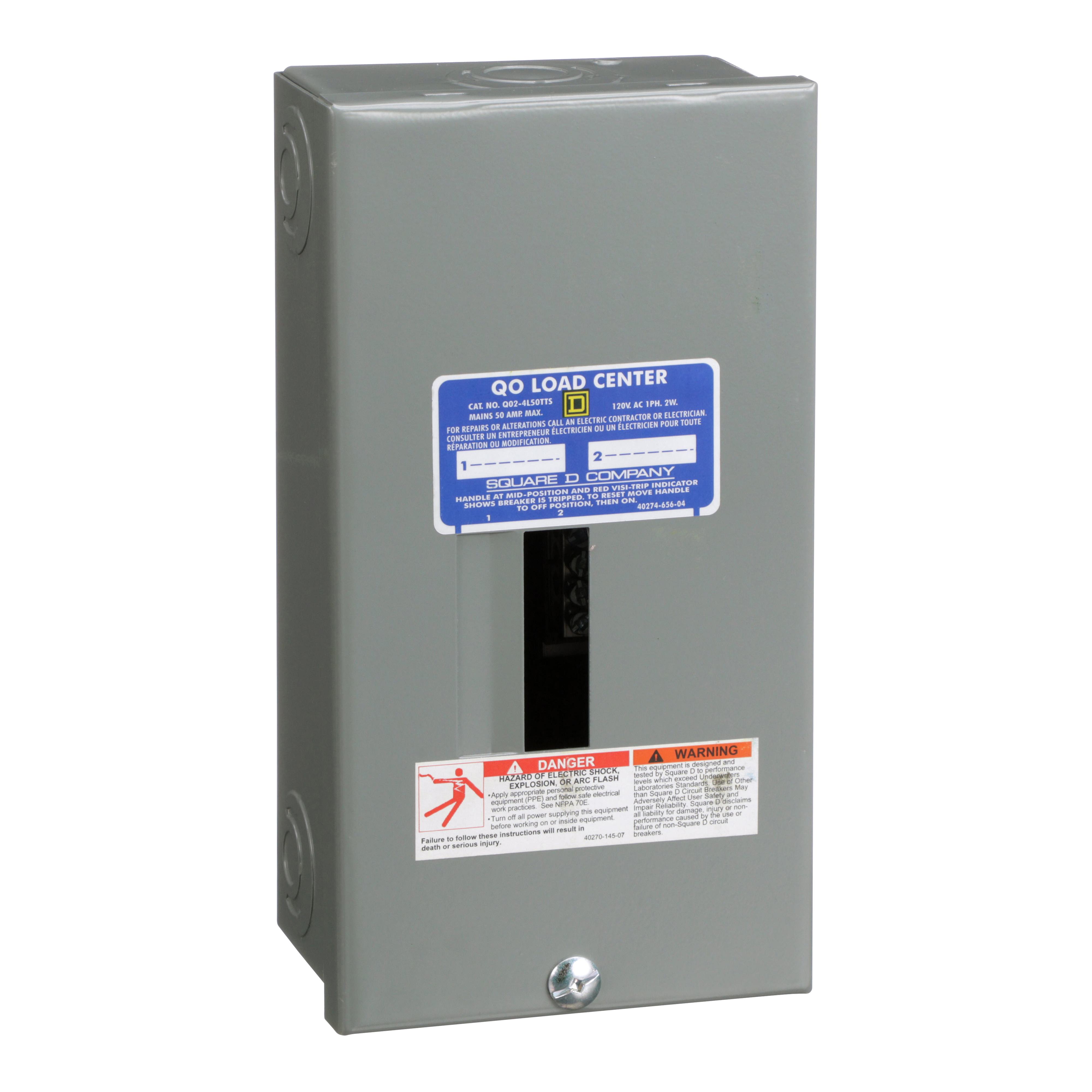 Square D™ QO24L50TTS Single Phase Main Lug Load Centers