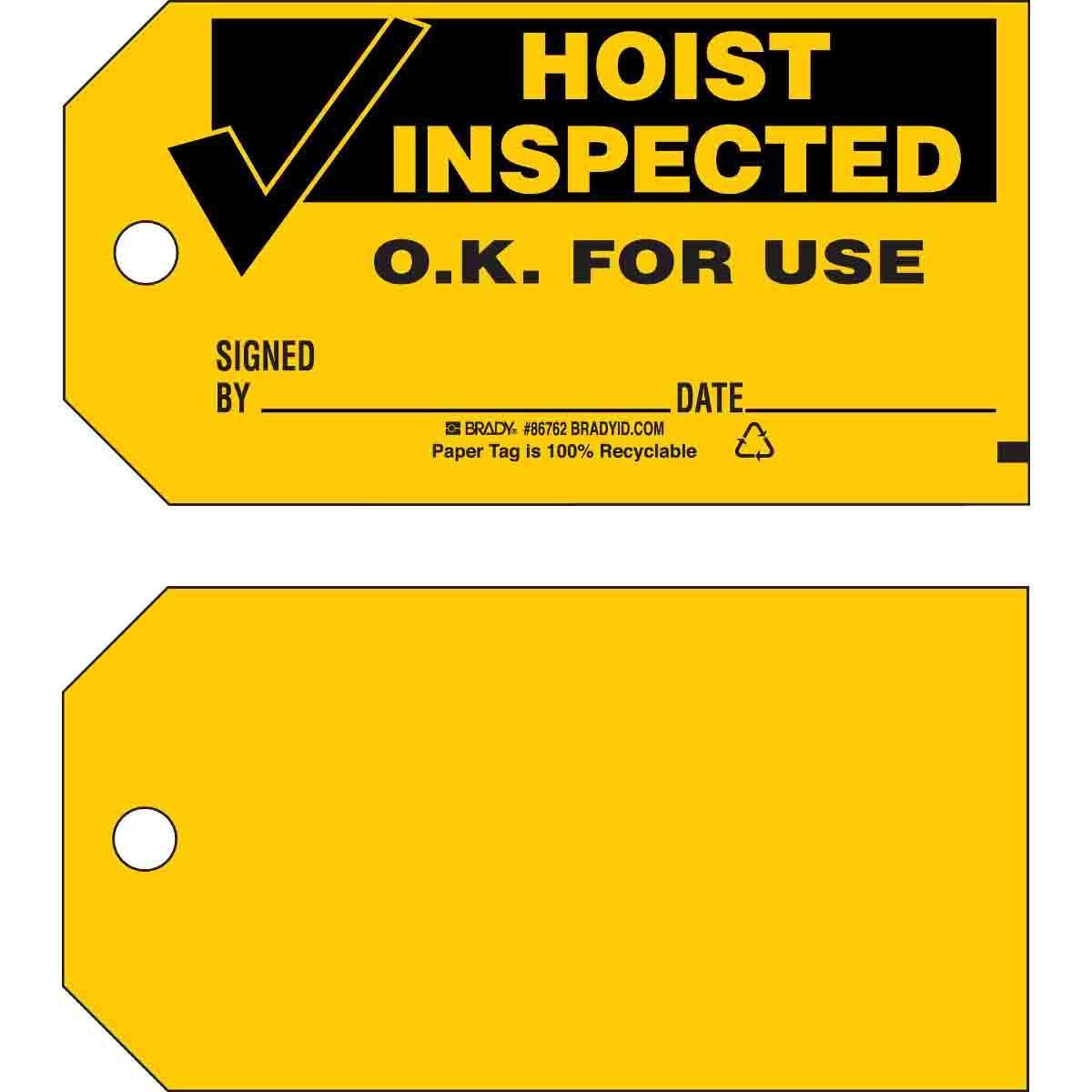 Brady® 86762 Safety & Facility Tags