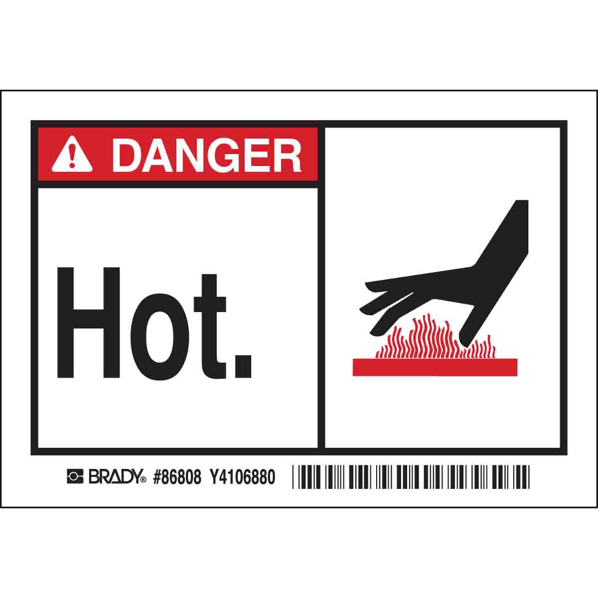 Brady® 86808 Safety & Facility Labels