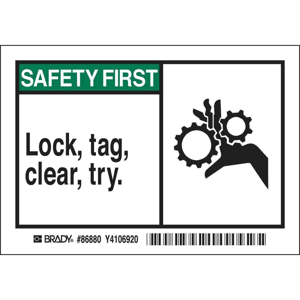 Brady® 86880 Safety & Facility Labels