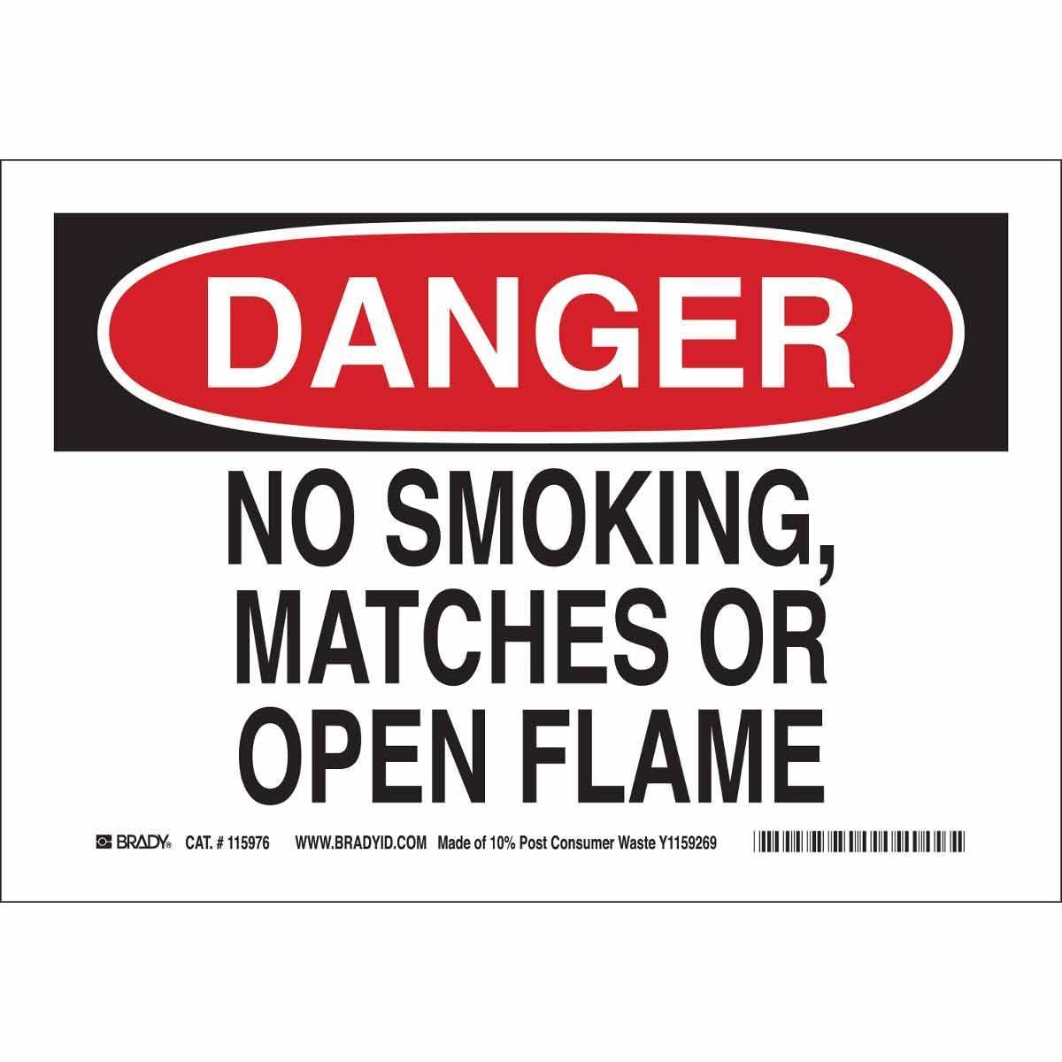 Brady® 118197 No Smoking & Restricted Activity Signs