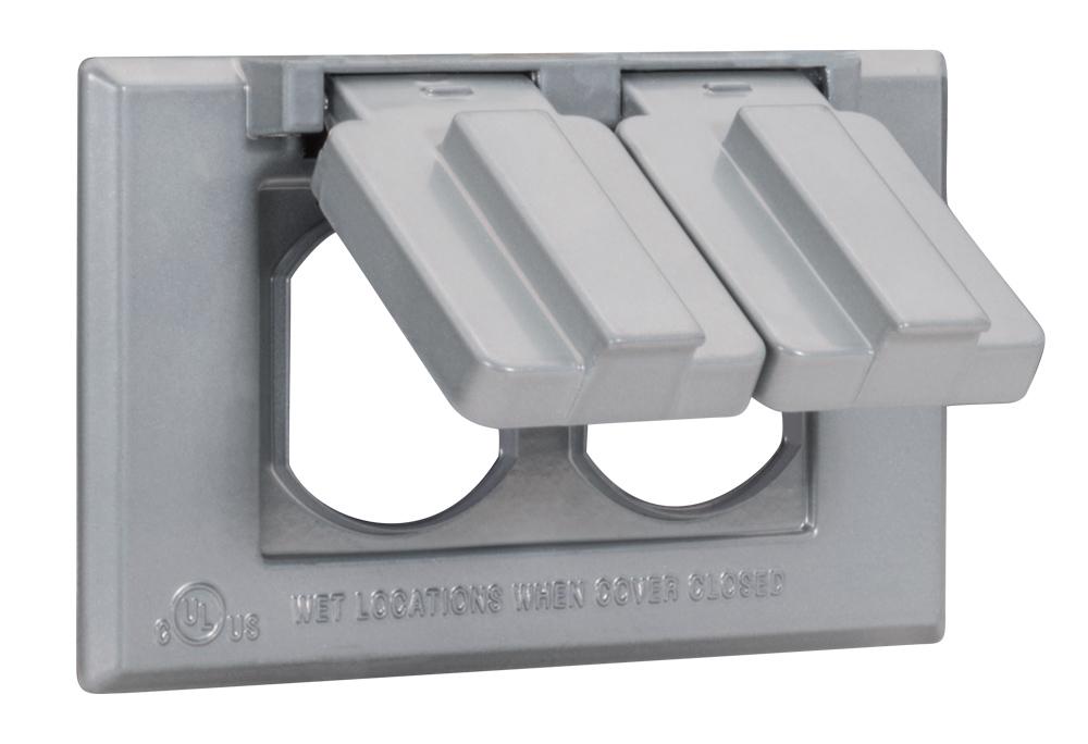 Southwire - Topaz WCH1DUPB Weatherproof Device/Outlet Box Covers