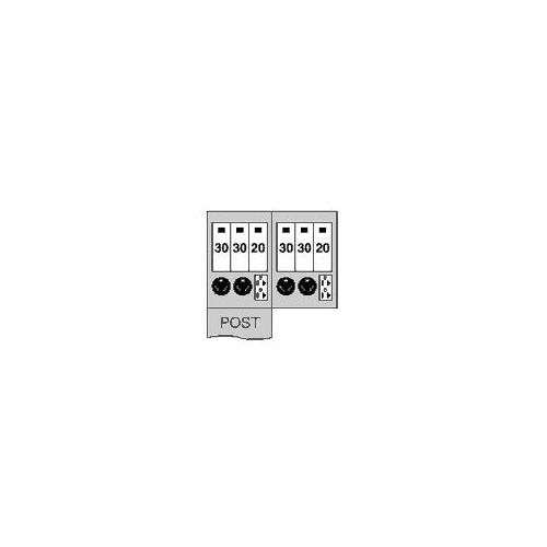 Midwest® U611CB6010 Unmetered Power Outlet Pedestals