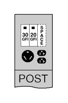 Midwest® U040GP6 Unmetered Power Outlet Pedestals