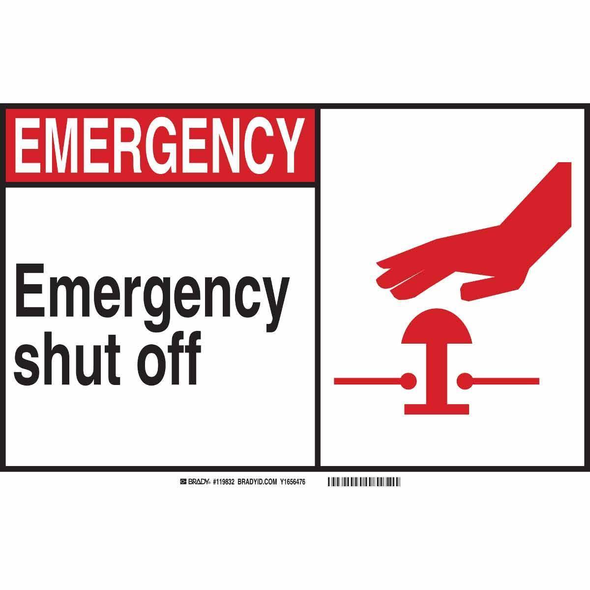 Brady® 120118 Fire, Emergency, Exit & First Aid Signs