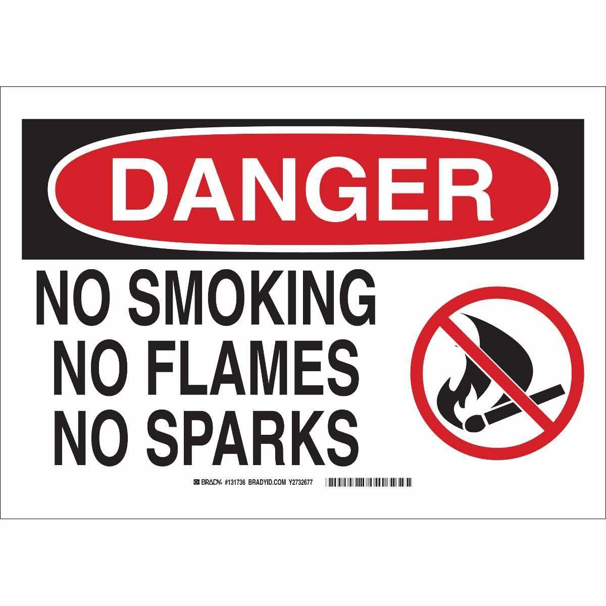 Brady® 131737 No Smoking & Restricted Activity Signs