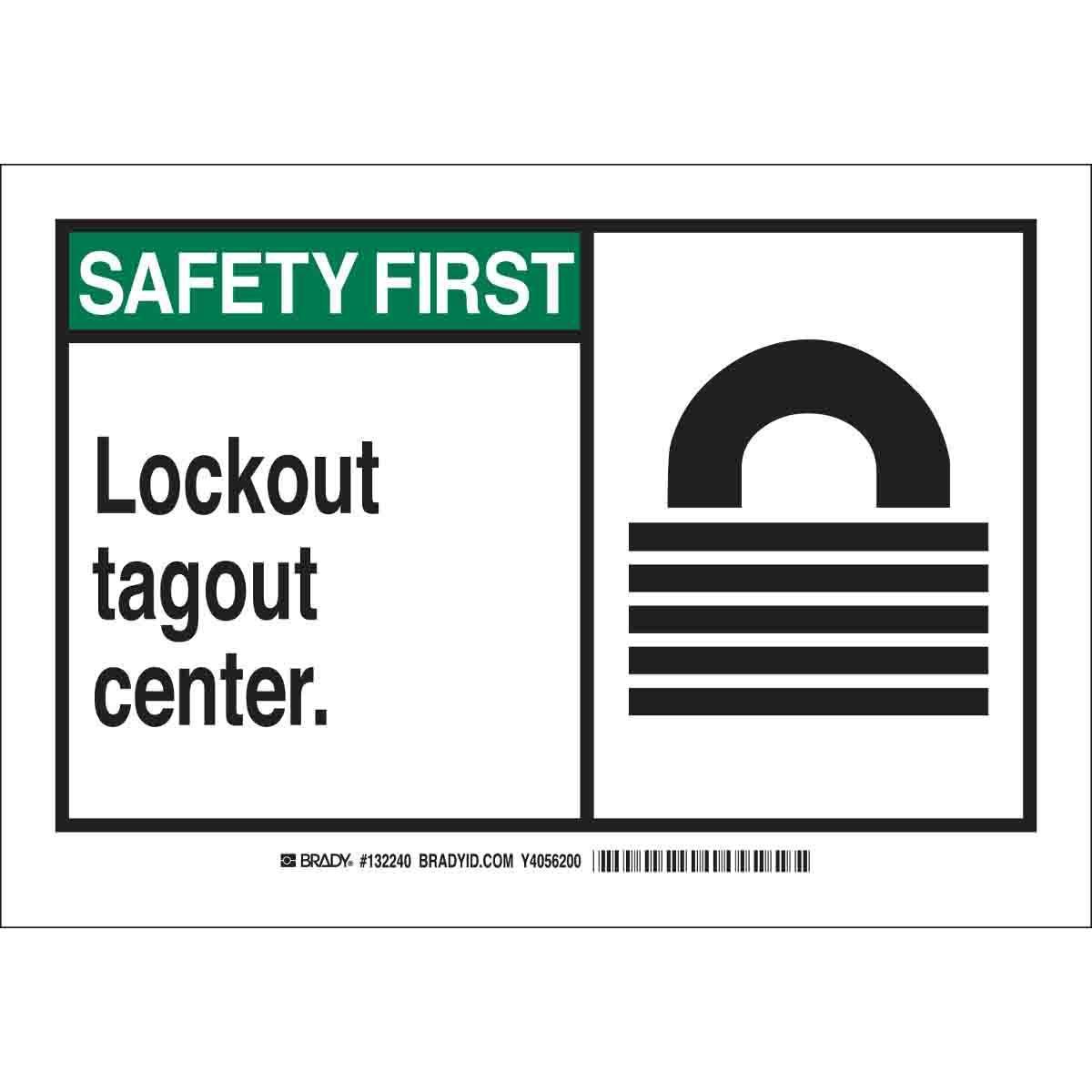 Brady® 132245 Accident Prevention Signs