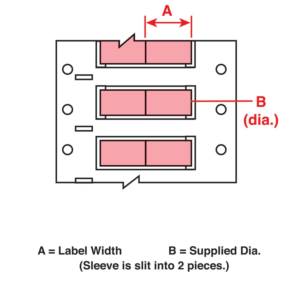 Brady® 2HT-1000-2-PK-S-2 Wire Marker Sleeves