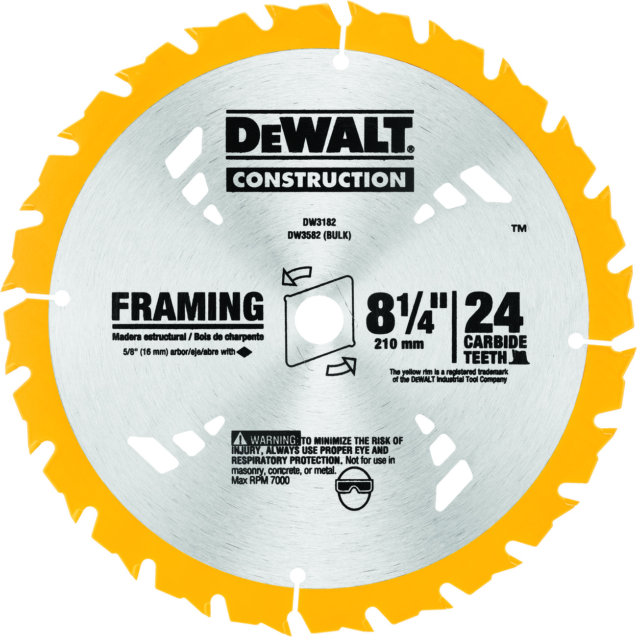 DeWALT® DW3182 Circular Saw Blades