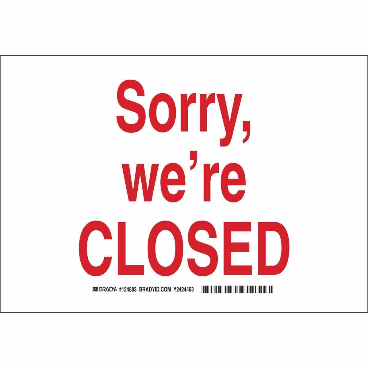 Brady® 124886 Access & Security Signs