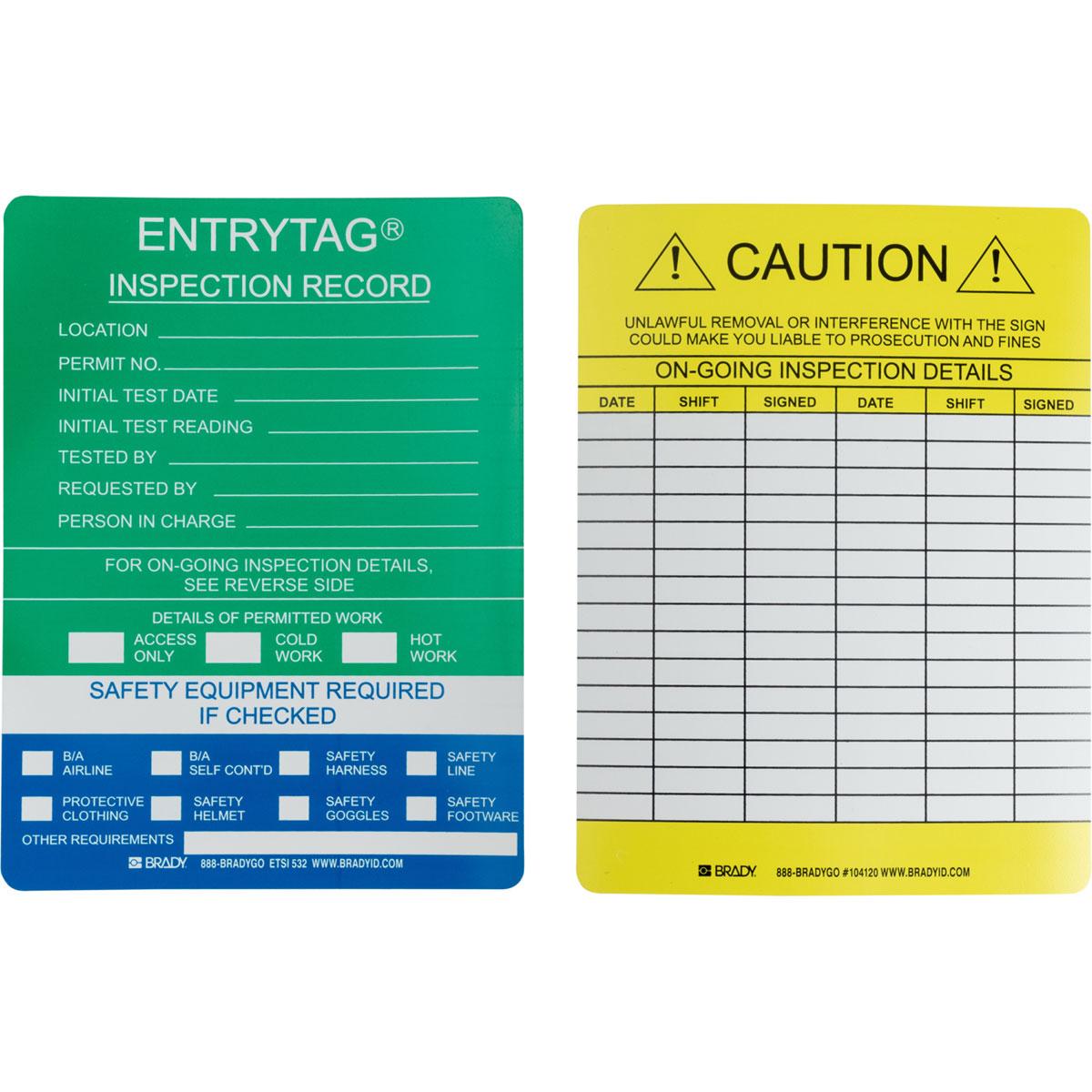 Brady® ENT-ETSI532 Blank Tags & Preprinted Headers
