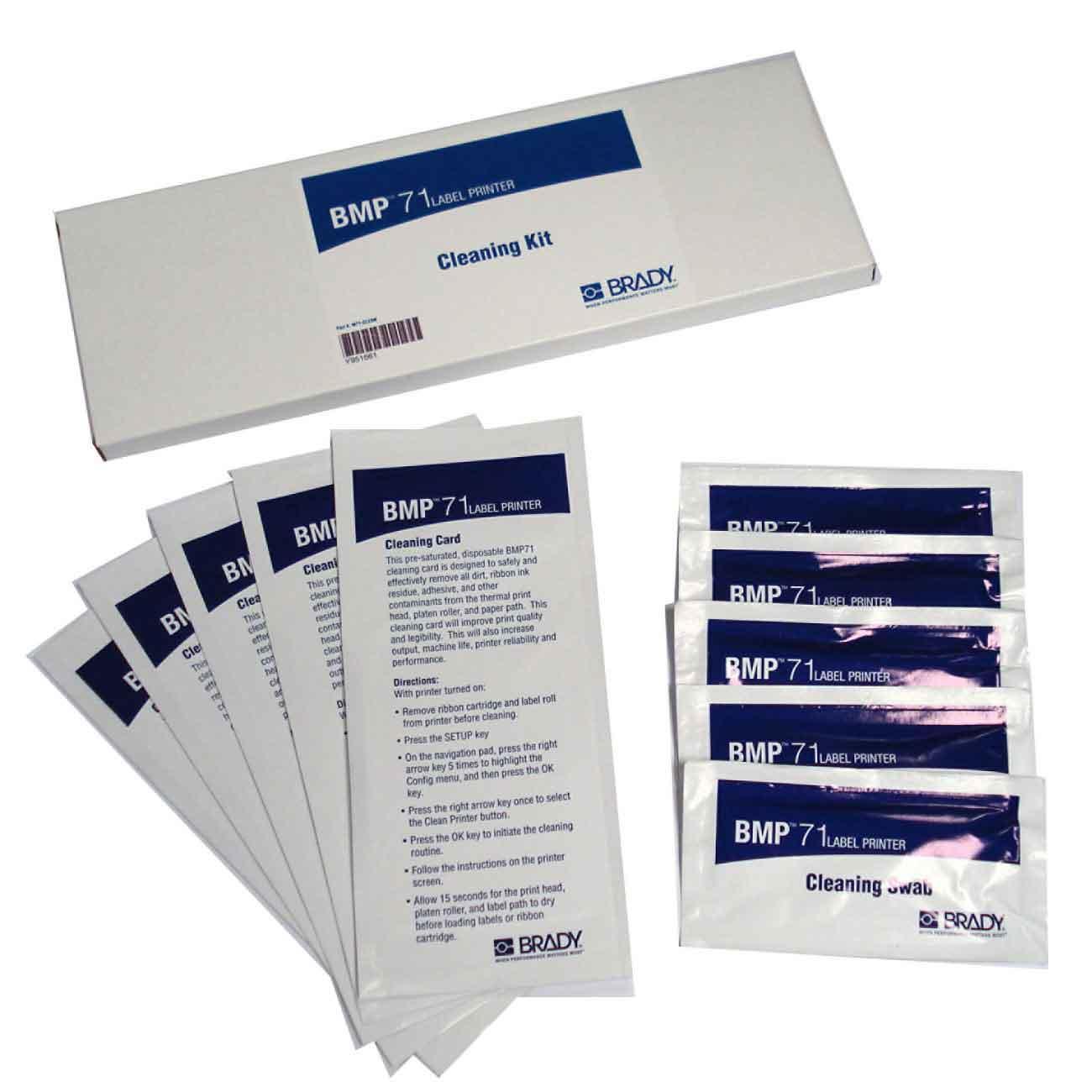 Brady® M71-CLEAN Universal Cleaning Kit, For Use With BMP®71 Label Printer