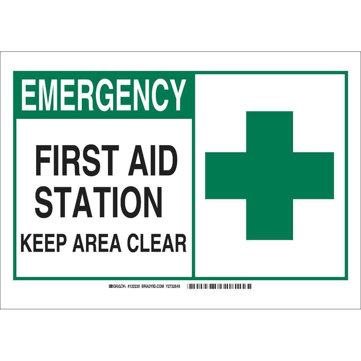 Brady® 132227 Fire, Emergency, Exit & First Aid Signs