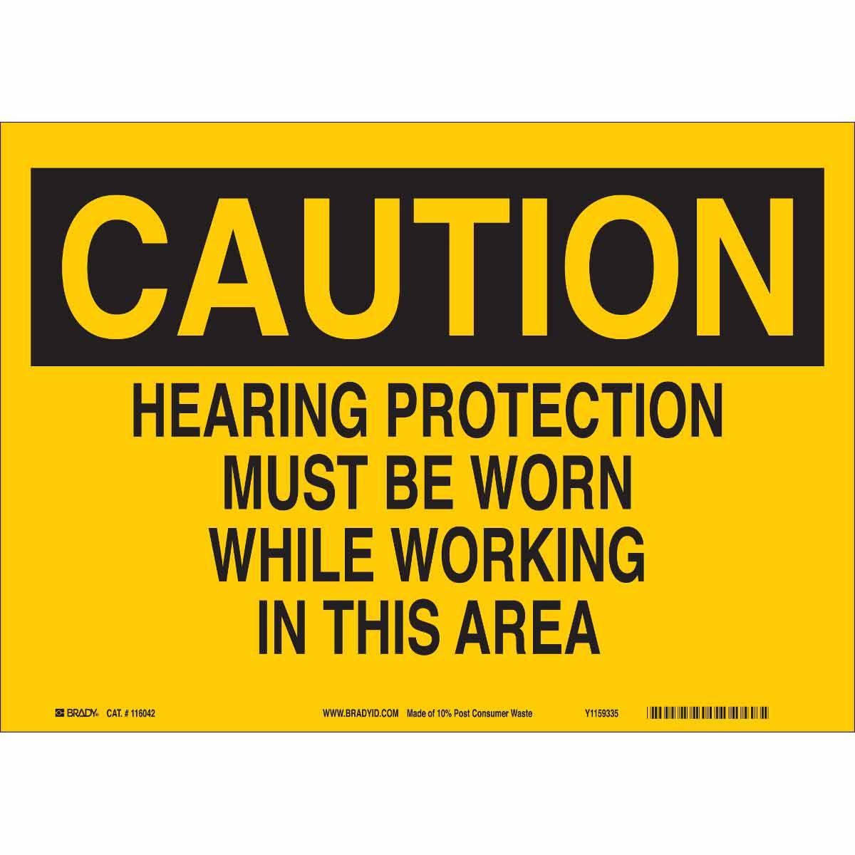 Brady® 118262 Accident Prevention Signs