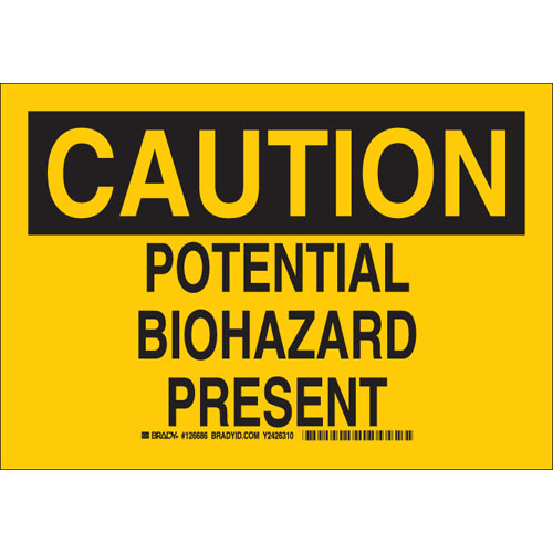 Brady® 126684 Chemical & Hazardous Material Signs