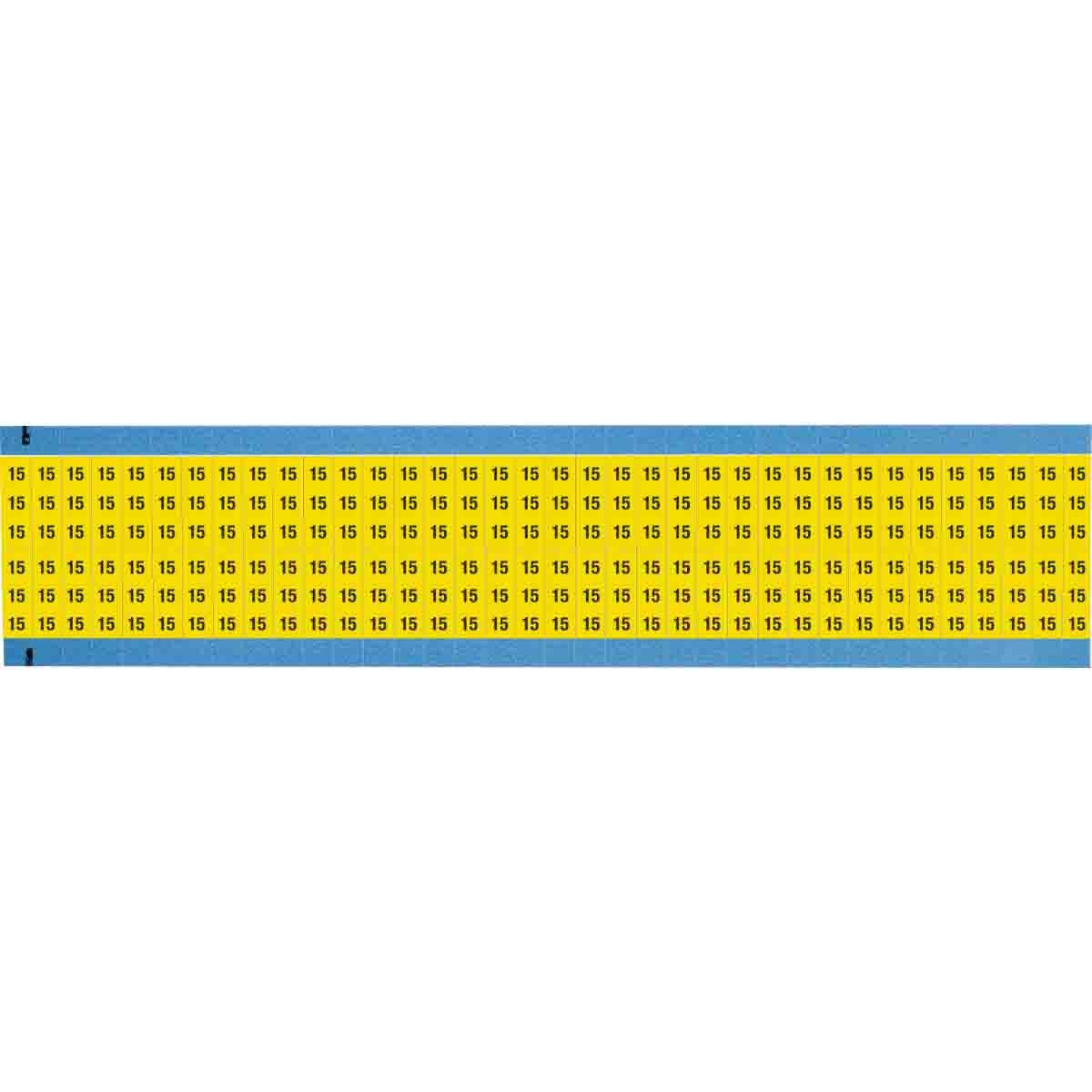 Brady® WM-15-YL-SC-PK Wire Marker Cards