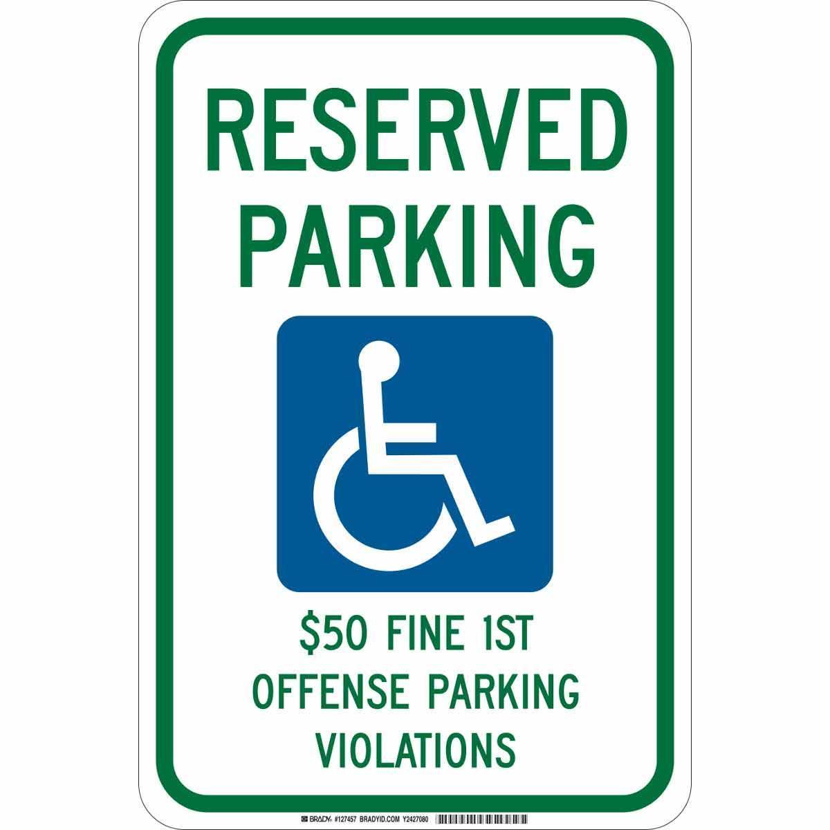 Brady® 127457 Parking & Traffic Signs