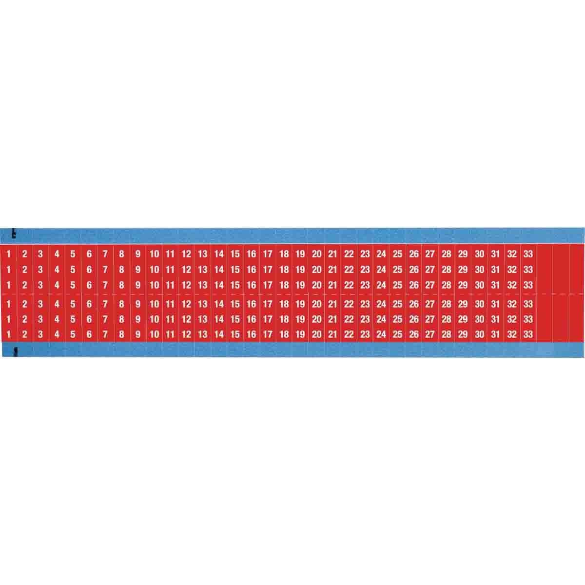 Brady® WM-1-33-RD-SC-PK Wire Marker Cards