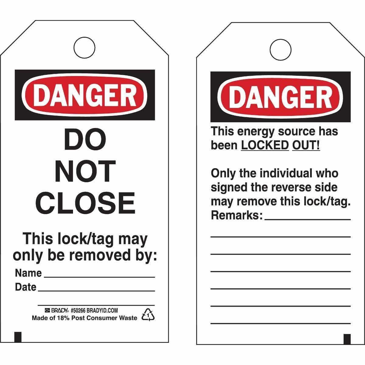 Brady® 50266 Safety & Facility Tags