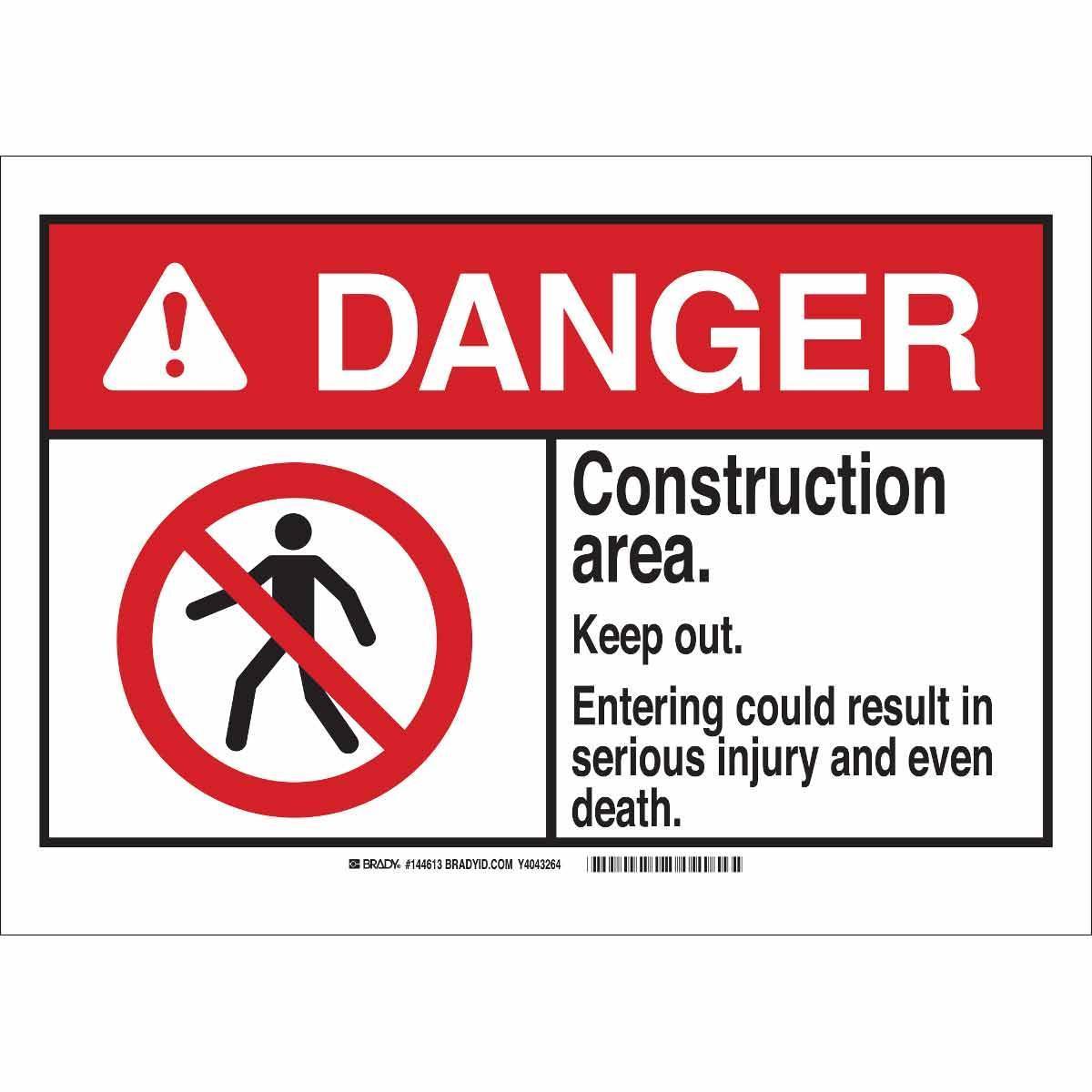 Brady® 144609 Access & Security Signs