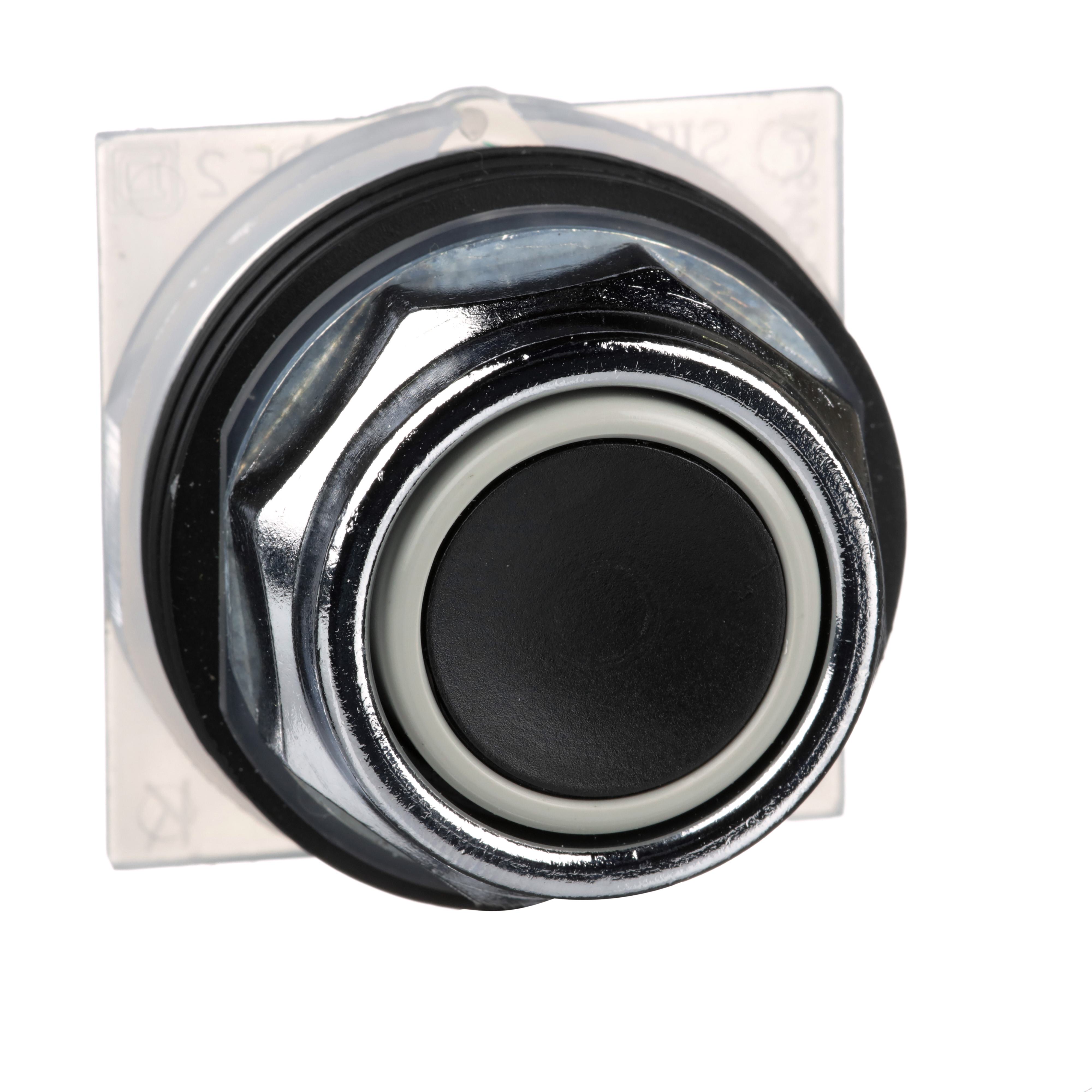Schneider Electric Harmony™ 9001KR1B Type K Standard Non-Illuminated Pushbutton Operator, 30 mm, 2 Positions, Black