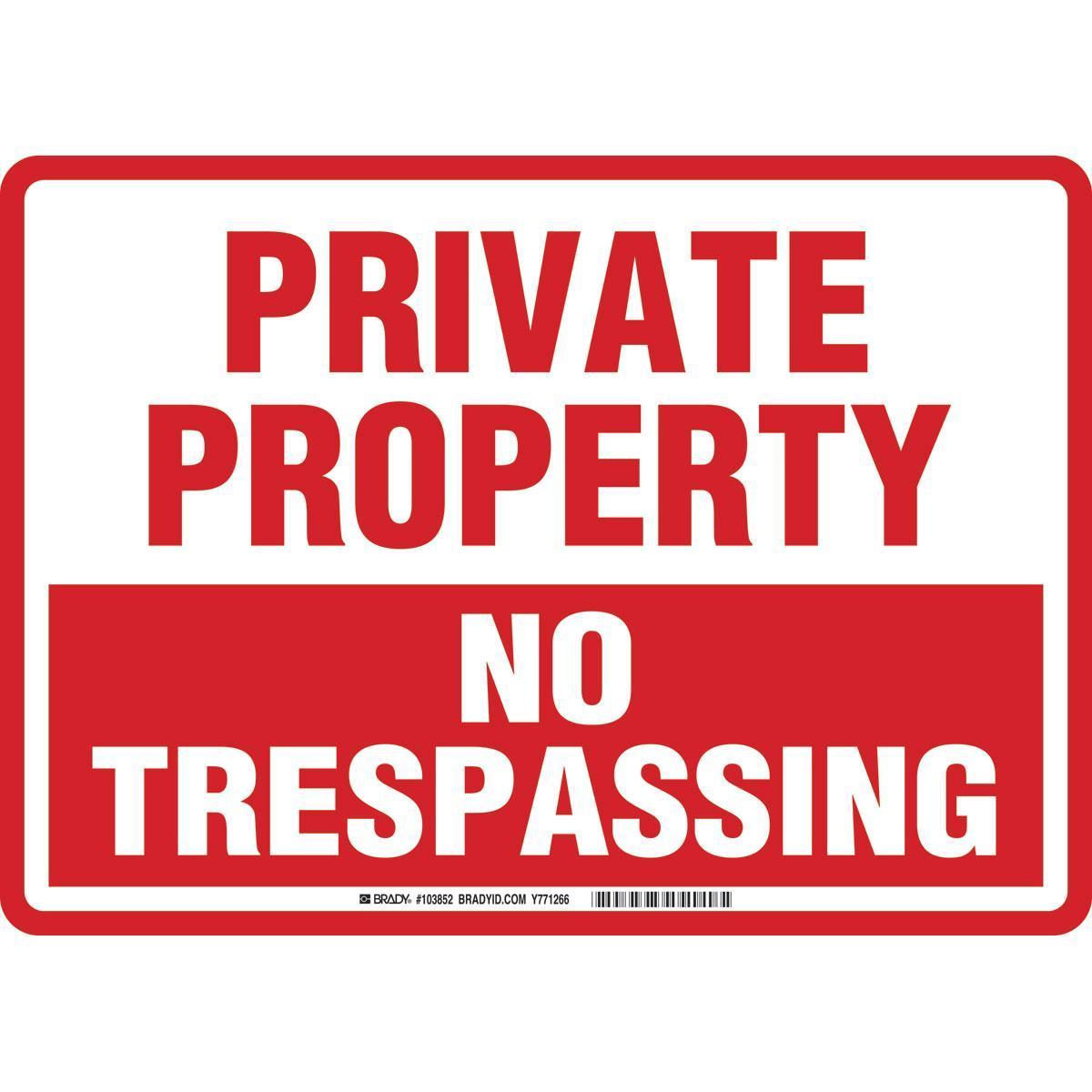 Brady® 103852 Access & Security Signs