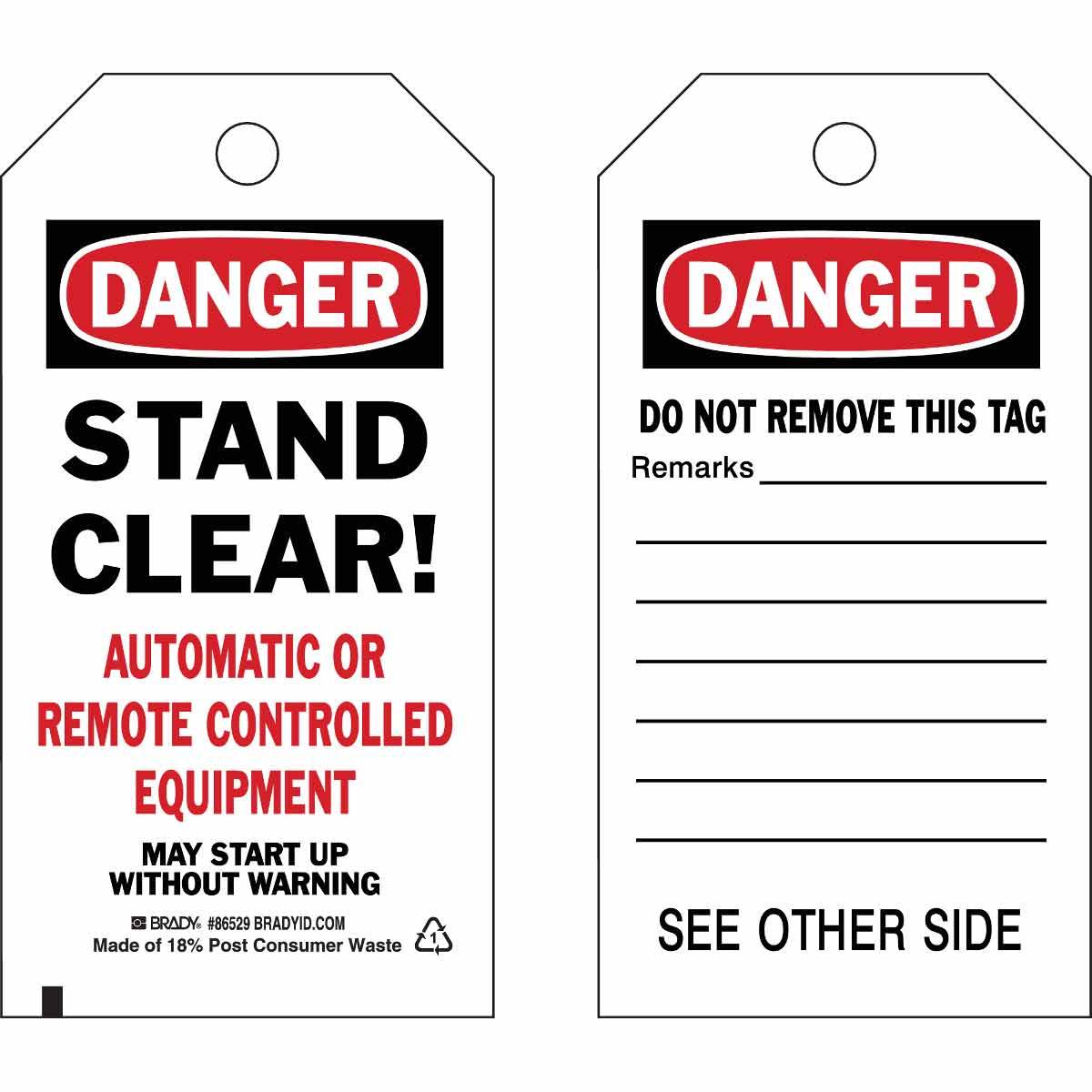 Brady® 86529 Safety & Facility Tags