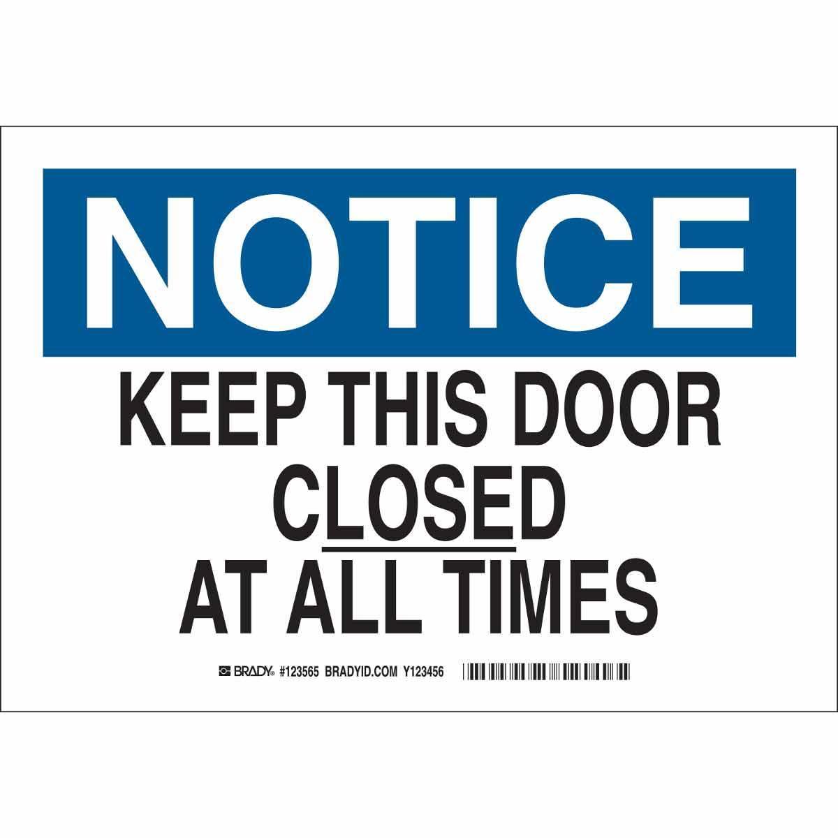Brady® 123563 Access & Security Signs