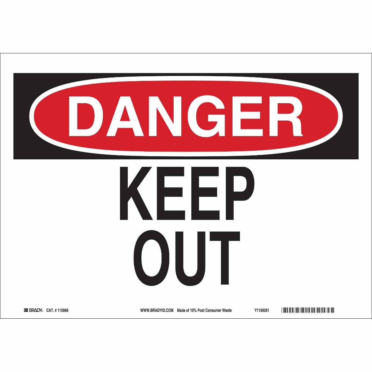 Brady® 116133 Access & Security Signs
