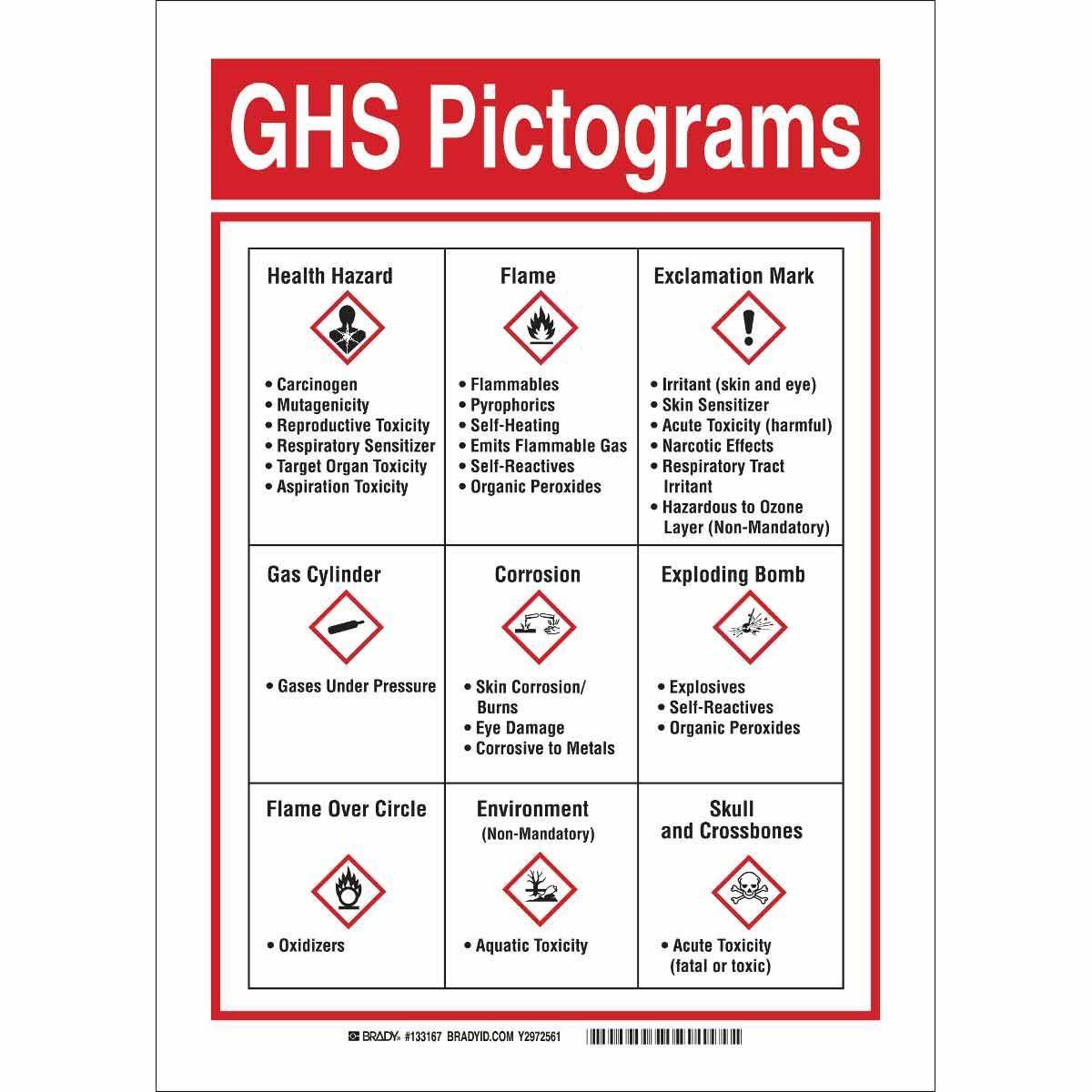 Brady® 133170 Chemical & Hazardous Material Signs