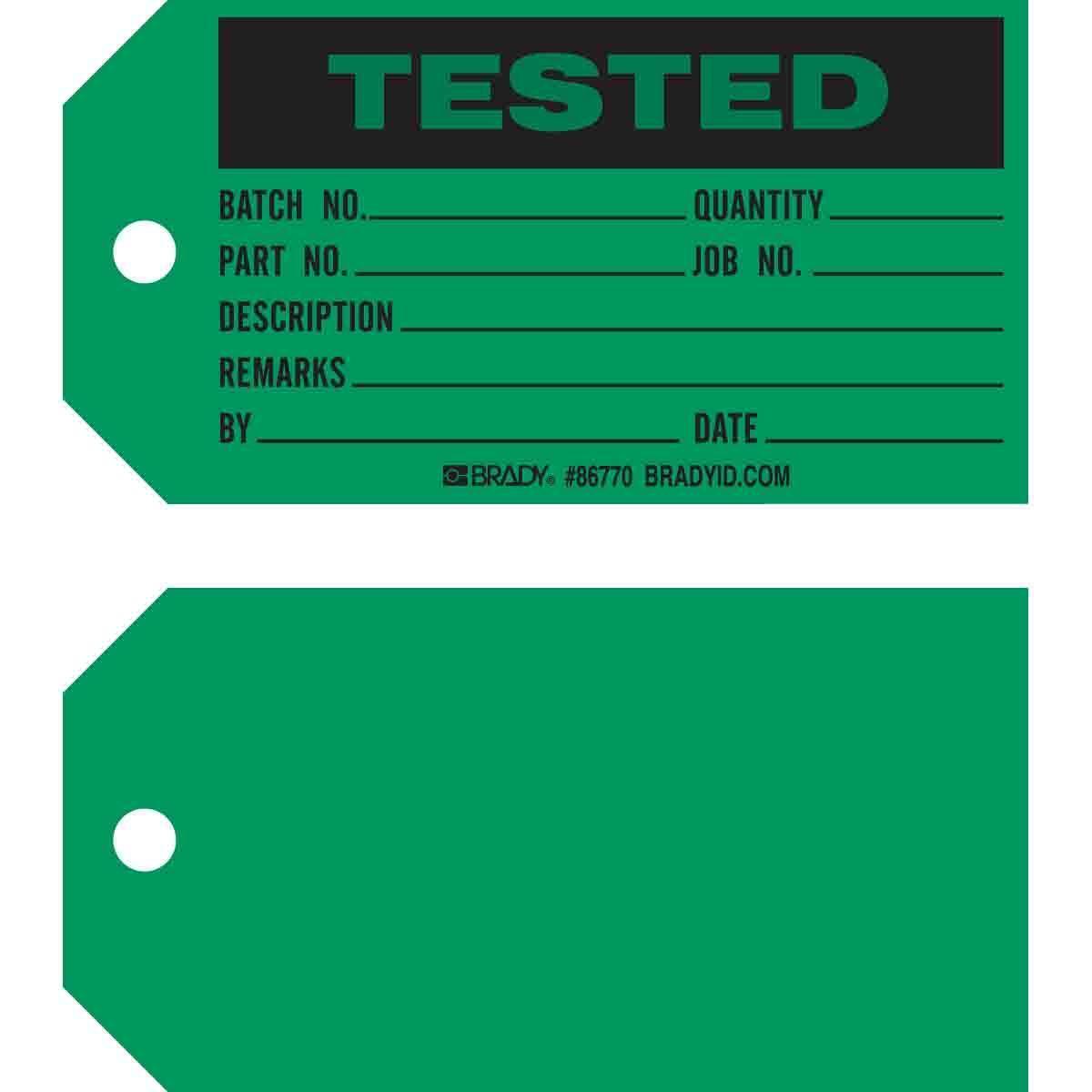 Brady® 86770 Safety & Facility Tags