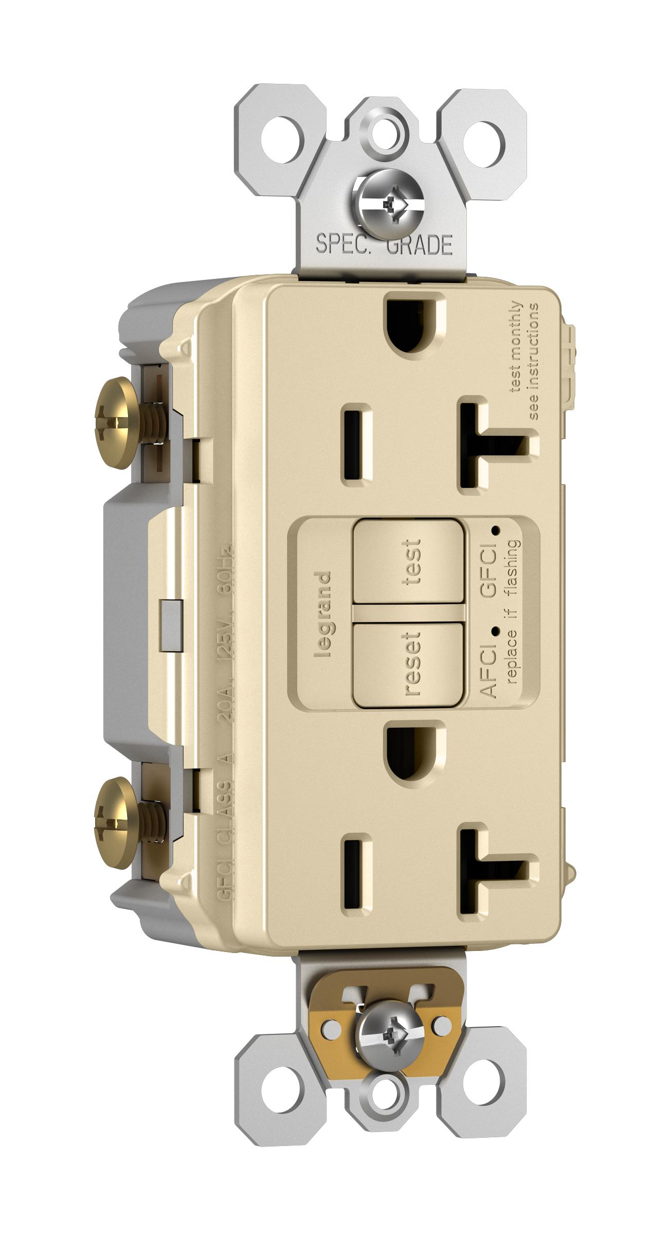 Pass & Seymour® AFGF202TRI AFCI/GFCI Receptacles