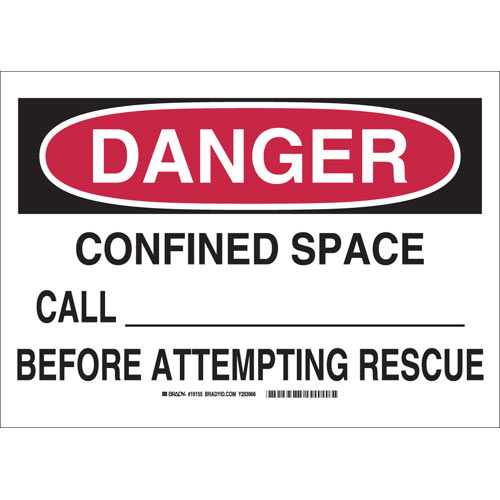 Brady® 19155 Accident Prevention Signs