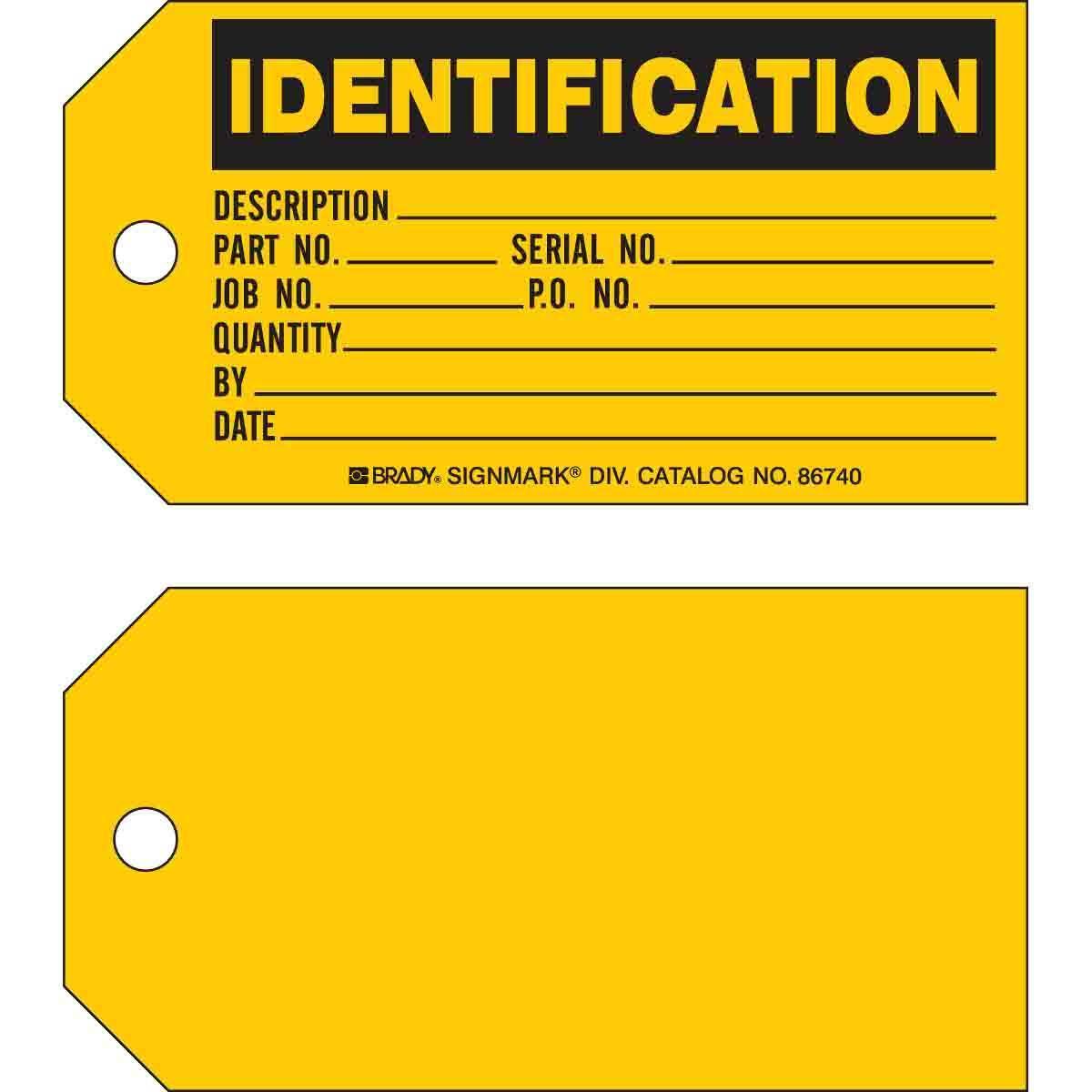Brady® 86740 Safety & Facility Tags
