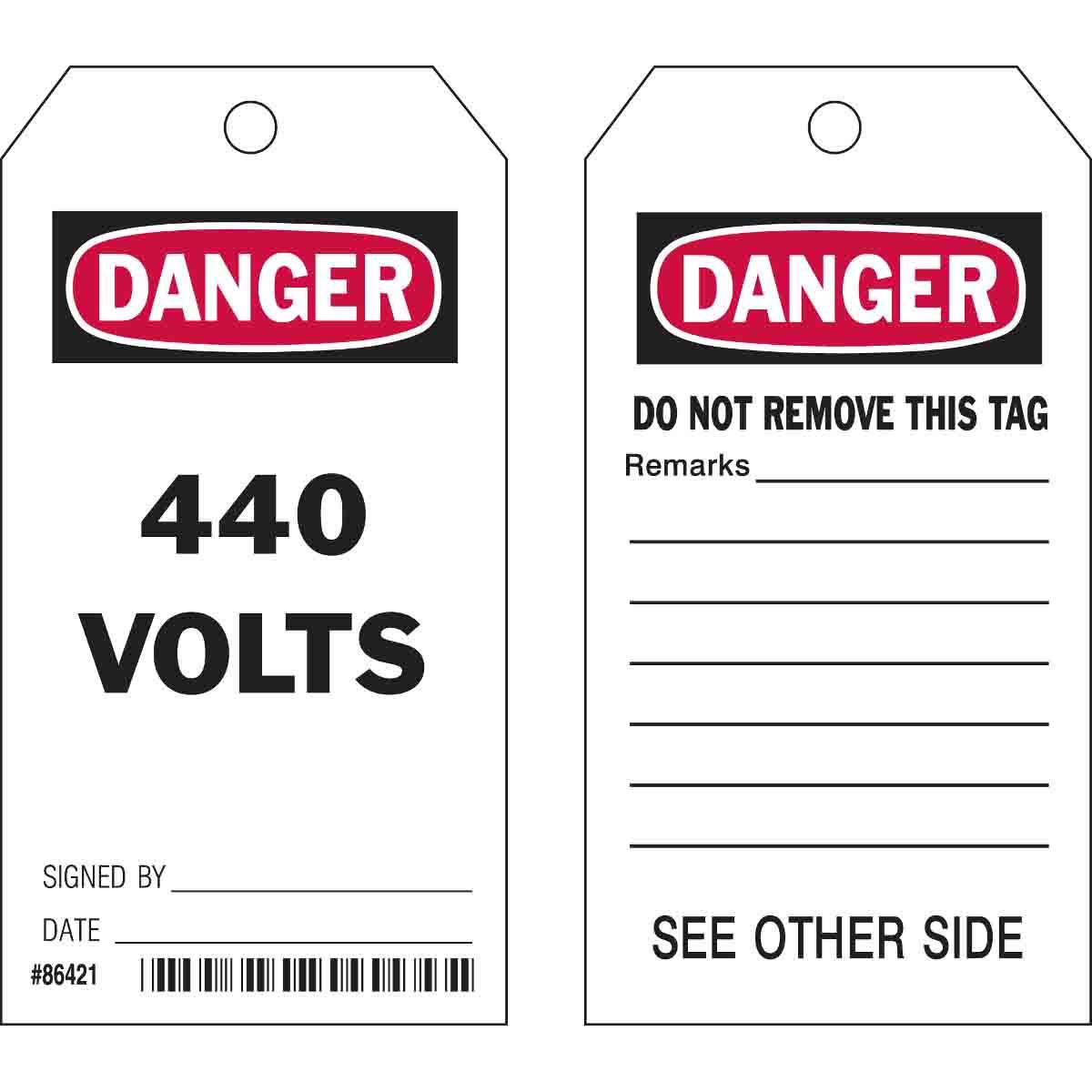 Brady® 86421 Safety & Facility Tags