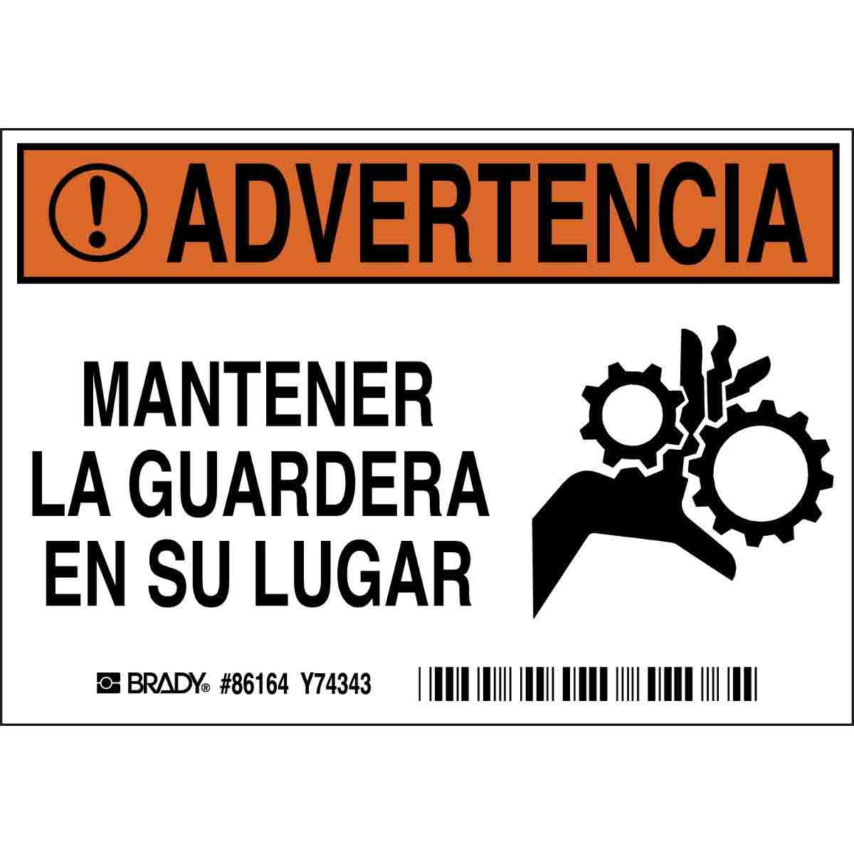 Brady® 86164 Accident Prevention Signs