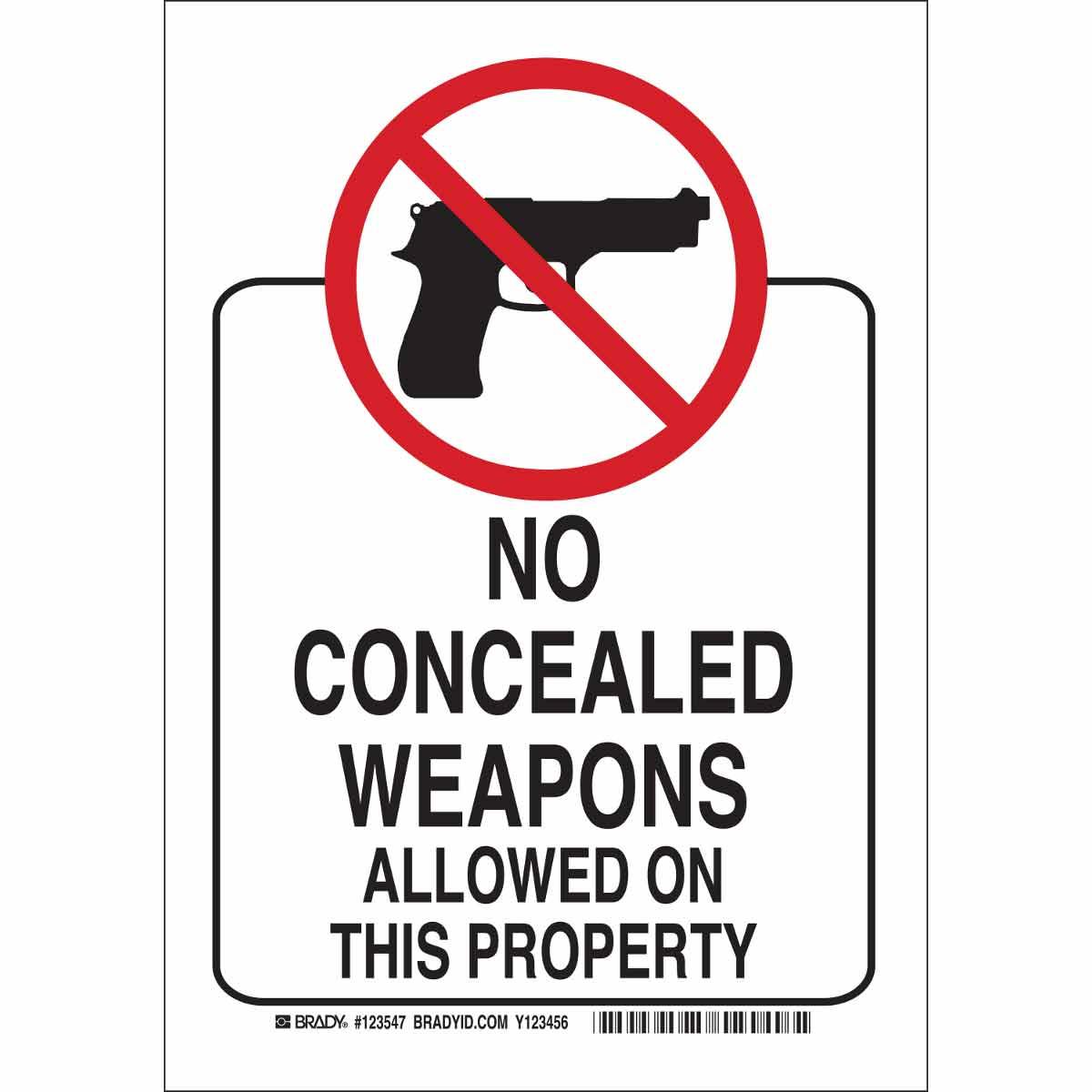 Brady® 123548 Access & Security Signs